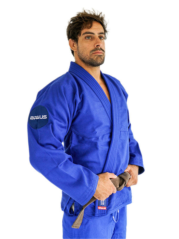 Judo Kimono. Blue Warrior. Blue Judo Gi. Kimono 