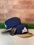 Athlas Snapback Hat - Navy & Gold Edition