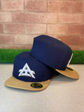 Athlas Snapback Hat - Navy & Gold Edition